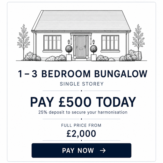 Home Harmonisation 1-3 Bed Bungalow (Single Storey)