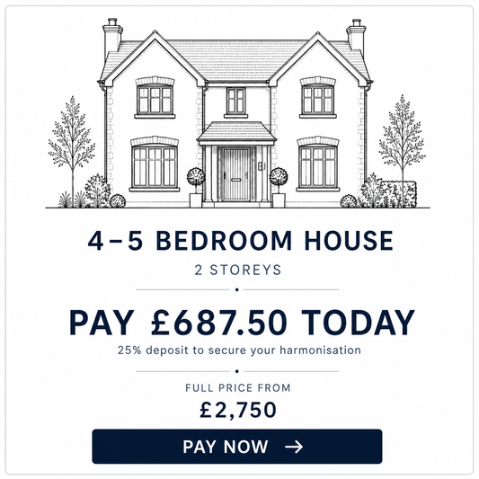 Home Harmonisation 4-5 Bed House (2 Storeys)